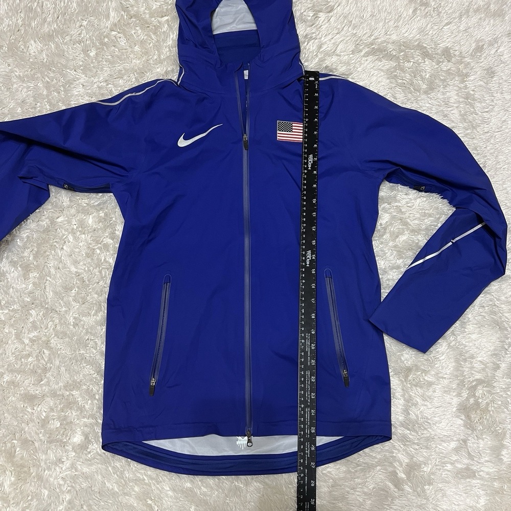 New Nike Team USA Lightweight Authentic Issued 3M Jacket Blue Mens XS 743458-443 - Picture 7 of 8